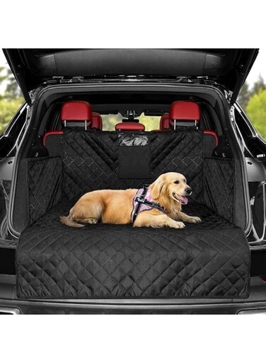 TOMVAES Car Back Seat Protector Cover for Dog Cat Pets Waterproof Scratchproof Nonslip Car Trunk Cushion, Heavy Duty Waterproof Oxford Cloth Pets Seat Covers Fit For Cars, Trucks, SUV (185 * 105cm)