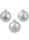 Kaemingk Bauble Shatterproof Mt Trans Silver 10cm