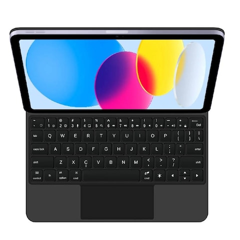 TRON Backlight Magic Keyboard For iPad 10th Generation 10.9 inch 2022 Smart Keyboard Case For ipad 10th Gen Cover Tablet Magnetic Trackpad Black