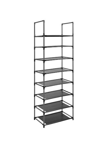 Easyhouse 8 Tier Metal Sturdy Shoe Rack for Entryway/Closet, Stores 16-20 Pairs of Shoes, Multi-use Shelf Organizer for Space Saving Storage