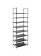 Easyhouse 8 Tier Metal Sturdy Shoe Rack for Entryway/Closet, Stores 16-20 Pairs of Shoes, Multi-use Shelf Organizer for Space Saving Storage