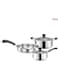 3pcs/set Stainless Steel Cookware Set Milk Pot Kit Induction Cooker Cooking Pan for Home Flat Bottom Frying Pan Soup Kitchen