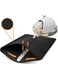 X spring Cat Litter Mat, Black Cat Litter Trapping Mat, Waterproof Easy Cleaning Pet Bed, Honeycomb Double Layer Design No Slip Cat Litter Trapping Mat for Pet Kitty Litter Box, 40x50cm