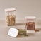 LocknLock Easy Grip Canister Square 1L &ndash; One-Touch Lid, Transparent, Easy to Hold, Dishwasher Safe