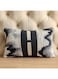 HOME Abstract Patchwork Cushion - Black &amp; White 30x50 cm   Decorative Filled Cushion For Sofa   Stylish Textured Throw Pillow   Modern Home Decor