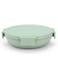 Brabantia - Make &amp; Take Lunch Bowl 1L - Compact Flat Design - Secure Click Closing - Leakproof - Airtight Lid - Suitable for Freezer - Dishwasher &amp; Microwave Safe - Jade Green