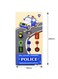 
Pordi Police Car Busy Board for Toddlers &ndash; Wooden Sensory Activity Board for Kids Age 3+