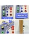 
Pordi Police Car Busy Board for Toddlers &ndash; Wooden Sensory Activity Board for Kids Age 3+