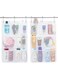 2 Pack Mesh Shower Caddy, 7 Pockets Hanging Shower Organizer with Quick Drying Mesh, Portable Space Saving Bathroom Organizer to Hold Soap, Shampoo and Cruise Ship Essentials, White