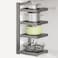 Adjustable Height &amp; Position 4‑Tier Pots &amp; Pans Organizer Rack &ndash; Heavy‑Duty Pot &amp; Lid Holder for Kitchen Cabinets or Counter   Modular Layout, Space‑Saving Design
