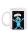 Printed Ceramic Coffee Mug Multicolour