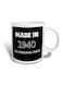 Printed Ceramic Mug Black/White