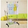 Stainless Steel, Single Pole, Clothes Rack, Hanger Rack With Wheels, Drying Rack/Laundry Rack, Clothing (Adjustable Height &amp; Extendable Length)