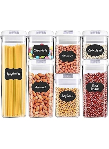 Plastic Airtight BPA-Free Storage Container - Set of 7 Piece