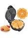 Halamodo Heart Waffle Maker - Make 5 Heart-Shaped Waffles, Nonstick, Easy to Clean, Electric Griddle Iron