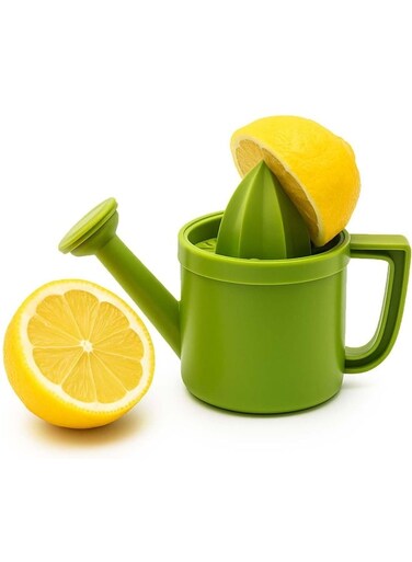 Watering Can Citrus Juicer - Manual Lemon Press with Leakproof Spout, Comfortable Grip Handling Dishwasher Safe &acirc;&euro;&ldquo; Compact for Camping &amp; Small Kitchens 7.27oz (Lime Green)