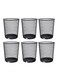 Mesh Wastebasket Trash Can &acirc;&euro;&ldquo; Silver &amp; Black Steel Round Bin for Office, Home, Bathroom, Bedroom &acirc;&euro;&ldquo; Lightweight, Durable, Open Top Garbage Can &acirc;&euro;&ldquo; Small/Medium/Large Sizes (6, Black - M) ASIN