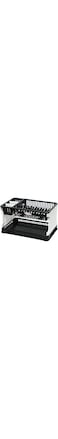 Esqube Titan 2-Layer Kitchen Dish Rack, Black &amp; White
