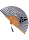 Folding Hand Fan,Small Handheld Fans for Chinese Japanese Vintage Bamboo Silk Fans for Party Wedding Dancing Decoration Gift Performance