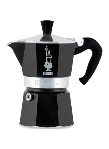 Bialetti Moka Express Espresso Maker, Black, 3 cups, Be-0004952