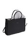 London Ladies Bag M1   Women&rsquo;s Elegant 15.6 inch Laptop Tote Bag Classy Computer Briefcase Black