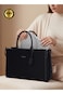 London Ladies Bag M1   Women&rsquo;s Elegant 15.6 inch Laptop Tote Bag Classy Computer Briefcase Black