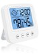 Accuracy Digital Thermometer, Hygrometer Indoor Desktop Digital Thermometer With Temperature And Humidity Monitor Backlight Clock