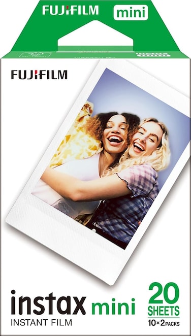 Fujifilm Compatible Instant film 20 sheet (10x2) for mini 12/11/9, mini EVO,Mini 40, Liplay, Link, 90, 2 X 10 Sheets, Packaging May Vary, White Border