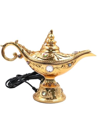 Bakhoor BoSidin &ndash; Oud Bakhoor Incense Burner Electric Oud Holder Pot Design Gold &ndash; WF-024