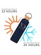 Insulated Water Bottle 750ML Leak Proof Thermos Water Bottle with Bamboo Lid and silicon Ring Reusable Insulated Stainless Steel Water Bottle, 25oz (Mate Navy)