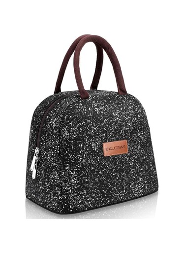 BALORAY Lunch Bag for Women Men Insulated Lunch Box for Adult Reusable Lunch Tote Bag for Work, Picnic, School or Travel (Black Starry)