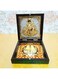 ARNAVIRA Sai Baba   Shirdi Sai Baba Gold Plated Photo Frame with Charan Paduka Pocket Temple for Diwali Gift,House Warming Gifts Return Gift Puja Box (Sai Baba)