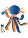 Dogs Plush Squeaky Octopus Toy, Durable Dog Stuffed Octopus Squeaky Dog Chew Toy Octopus Interactive Octopus Plush for Small Medium Large Boredom Dogs Interactive, Tug-of-war, Stimulating, Teething