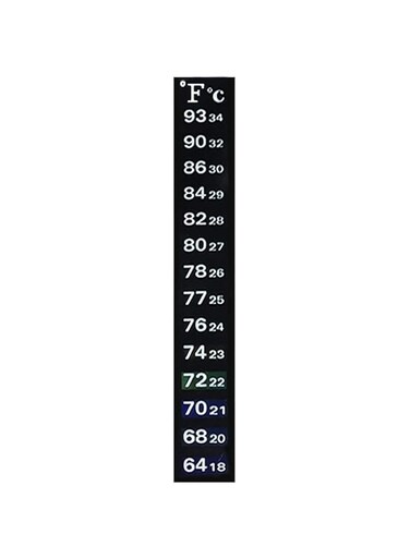 Aquarium Thermometer Sticker Fish Tank Temperature Sticker Brewing Thermometer Strip Adhesive Thermometer Sticker for Fish Tank Storage Tank Wine Jar