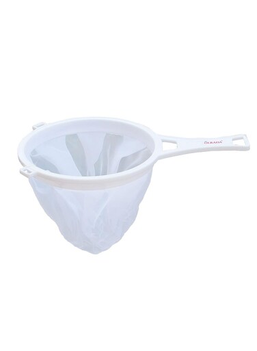 Mesh Strainer Ultra Fine Soymilk Cheese Filter White 215mmX350mm