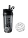 Autbye Shaker Cup - Black/Clear 750ml with Blender Ball, Smooth Protein Shake, Protein Mix, Portable Shaker Cup, Lump-Free Protein Shake, Tritan Unflavored