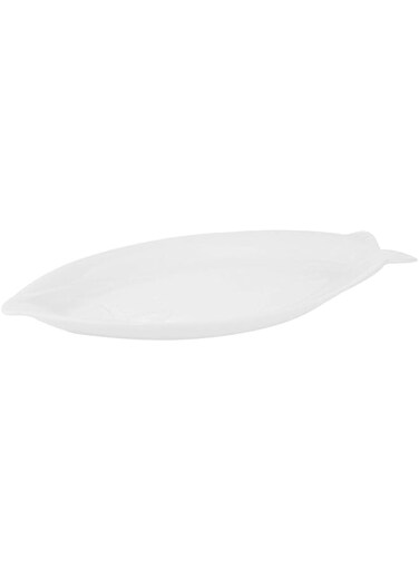 Verona Fish Plate - 50 Cm - White