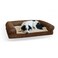K &amp; H Bomber Memory Sofa Medium 24x33 Brown/61x84Cms