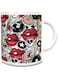 Impress Ceramic Coffee Mug with Crazy Punk Design (White)