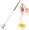 Semi-Automatic Egg Whisk, 14 Inch Stainless Steel Handheld Whisk For Home Blending, Milk frother, Whisking, Egg Beating, Stirring, Hand Push Rotary