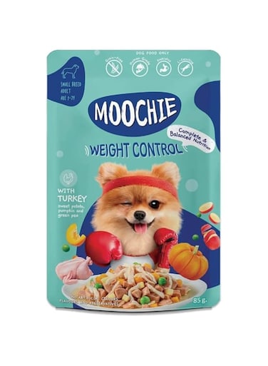 Moochie Dog Food Casserole with Turkey - Weight Control Pouch 85g