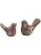 Radicaln Marble Love Bird 4.5" Oceanic &ndash; Handmade Statue Set of 2 for Living Room, Shelf D&eacute;cor &amp; Aesthetic Figurines