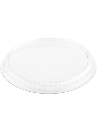 Restaurantware Bodega Cup Lid, Appetizer Cup, Ice Cream Cup, Yogurt Cup - Clear - 3" - Plastic - 100ct Box -