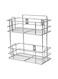 SS Kitchen Stand 2 Tier Trolley Container Organizer Spice Rack Stand Multipurpose kitchen Uses,Organizer Holder Kitchen Spice Rack (Silver)