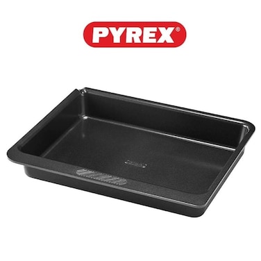 Pyrex Magic 30cm Rectangular Tray - Non-Stick, Easy-Grip, Durable Bakeware