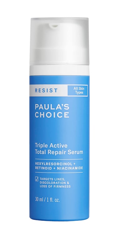 Paulas Choice RESIST Triple Active Total Repair Serum, 3-in-1 Serum for Wrinkles, Dark Spots &amp; Loss of Firmness with Niacinamide &amp; Retinoid, Fragrance-Free &amp; Paraben-Free, 1 Fl Oz