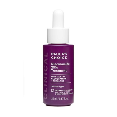 Paula's ChoiceCLINICAL 20% Niacinamide Vitamin B3 Concentrated Serum, Anti-Aging Treatment for Discoloration and Minimizing Large Pores, Fragrance-Free &amp; Paraben-Free, 0.67 Ounce Dropper Bottle