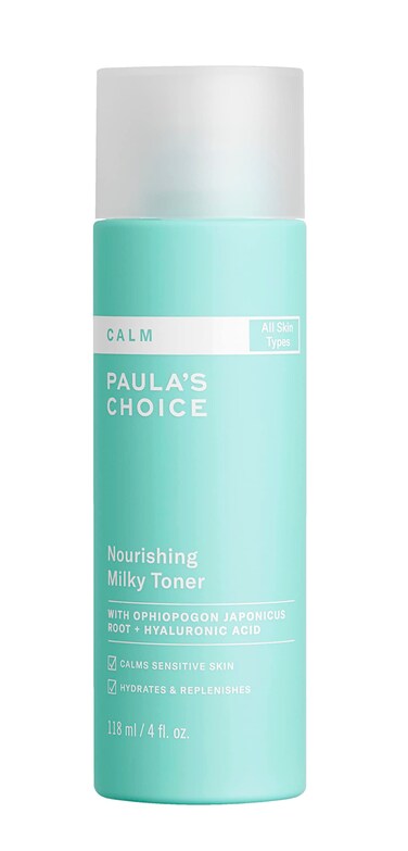 Paula鈥檚 Choice CALM Nourishing Milky Toner for Sensitive Skin, Calms + Soothes Redness, Suitable for Rosacea-Prone &amp; Eczema-Prone Skin, Fragrance-Free &amp; Paraben-Free, 4 Fl Oz.