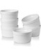 ONTUBE Ramekins - Porcelain Ramekins for Creme Brulee Dishes,Dipping Sauces,Baking Pudding Cups, Souffle Bowl,Oven Safe, Set of 6 (6OZ, White)