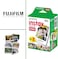 Fujifilm Instax Mini EVO Hybrid Brown Instant Camera + Fuji Mini Twin Pack Instant Film (40 Sheets) - Bundle